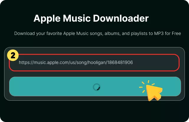 Paste the Apple Music URL