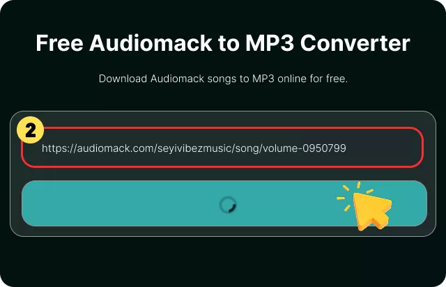 Paste into Our Audiomack Downloader
