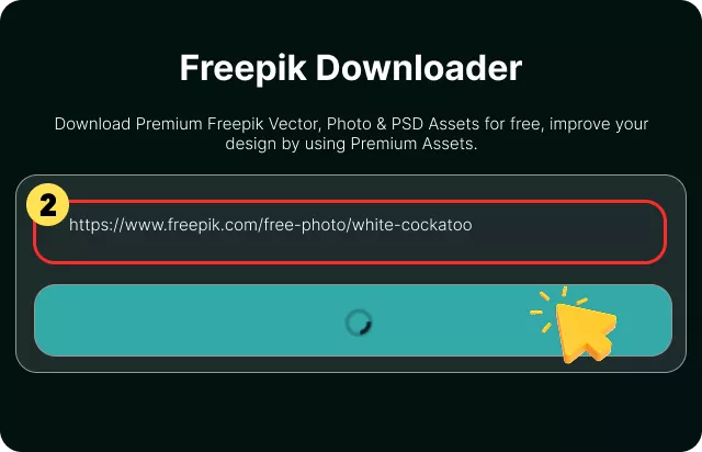 Paste the Freepik Link