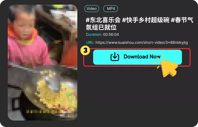 Descarga tu vídeo de Kuaishou