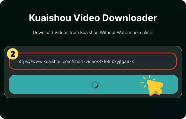 Pega el enlace y pulsa Descargar
