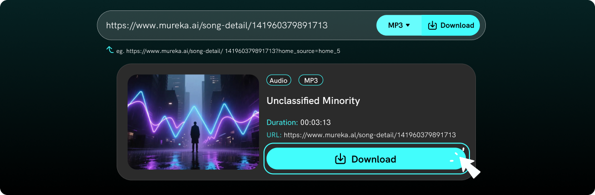 Save the Mureka Song to Your Device