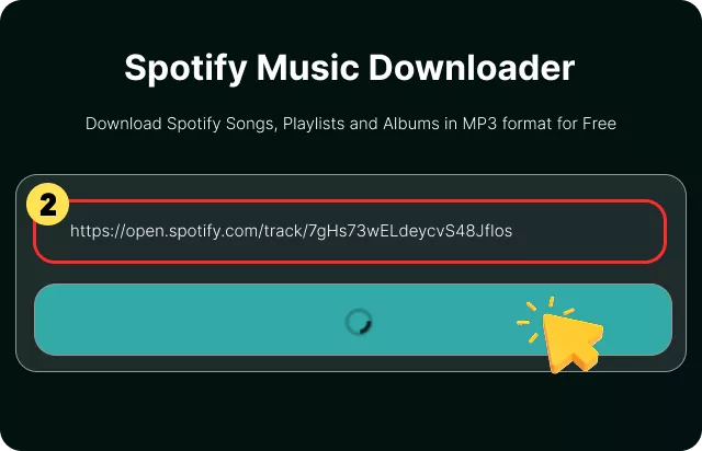 Paste the Spotify URL