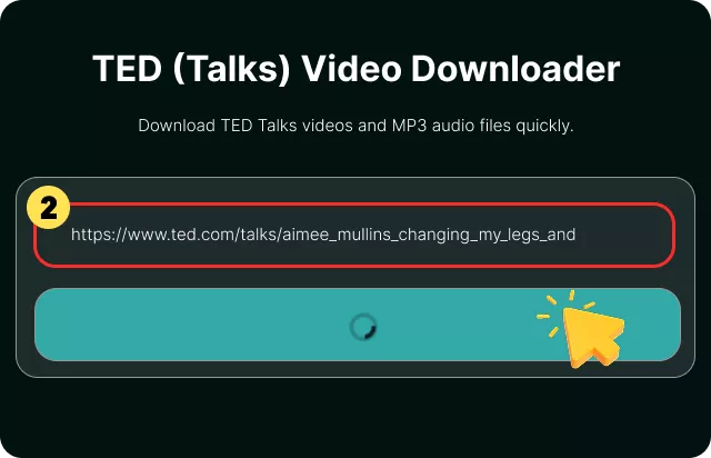 Incolla l'URL TED