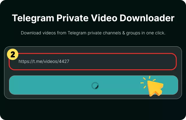 Paste Telegram Private URL