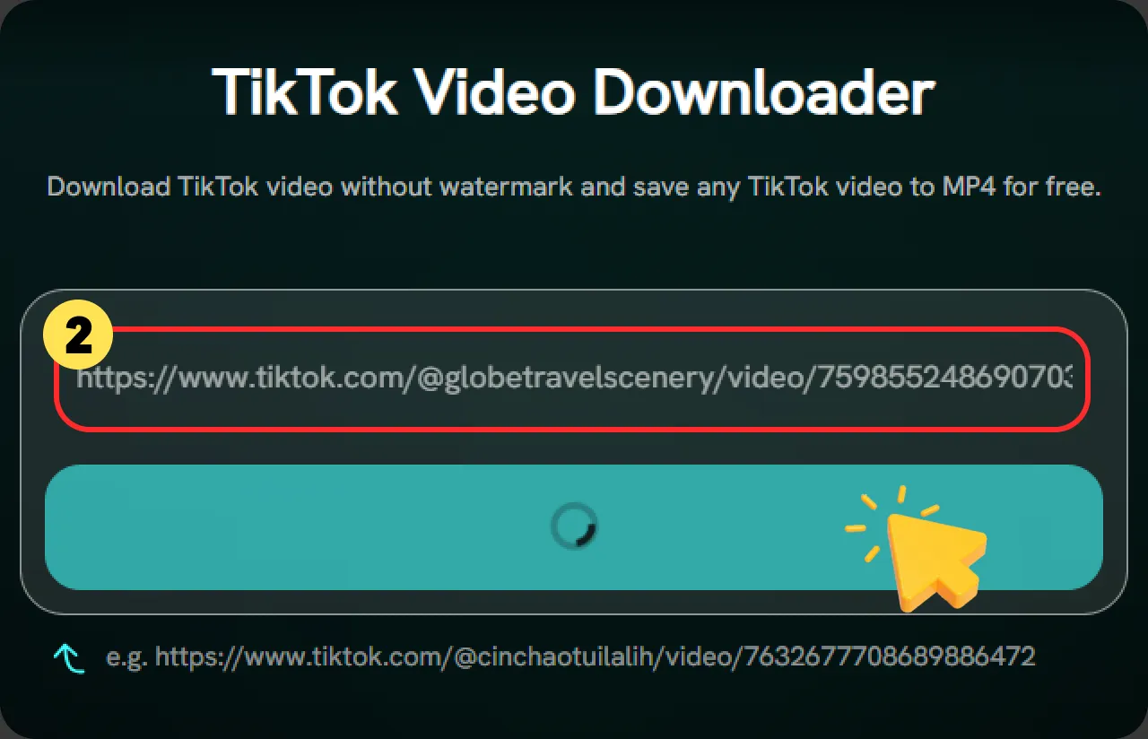 Paste the Link & Click Download