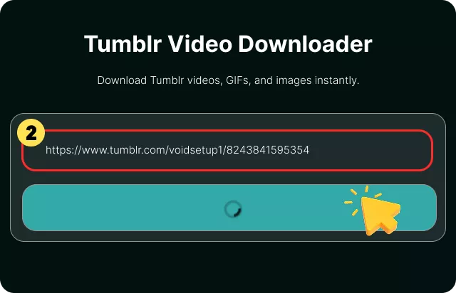 Paste Tumblr URL